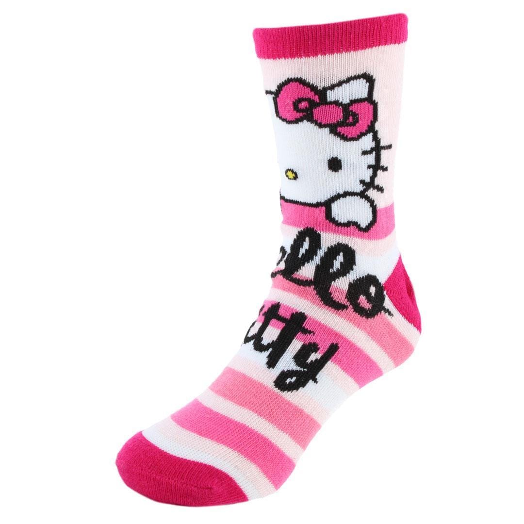 Textiel Trade Girls' Sanrio Hello Kitty Novelty Socks (3 Pairs) - Pink