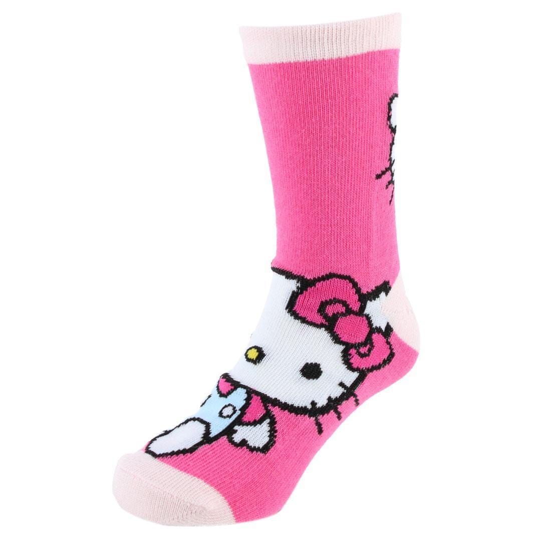Textiel Trade Girls' Sanrio Hello Kitty Novelty Socks (3 Pairs) - Pink