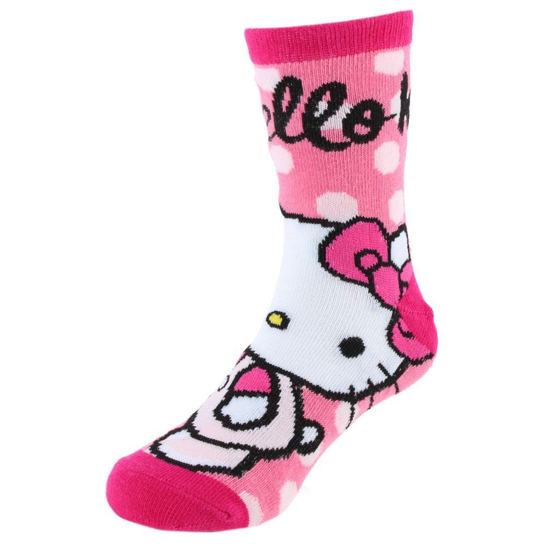Textiel Trade Girls' Sanrio Hello Kitty Novelty Socks (3 Pairs) - Pink