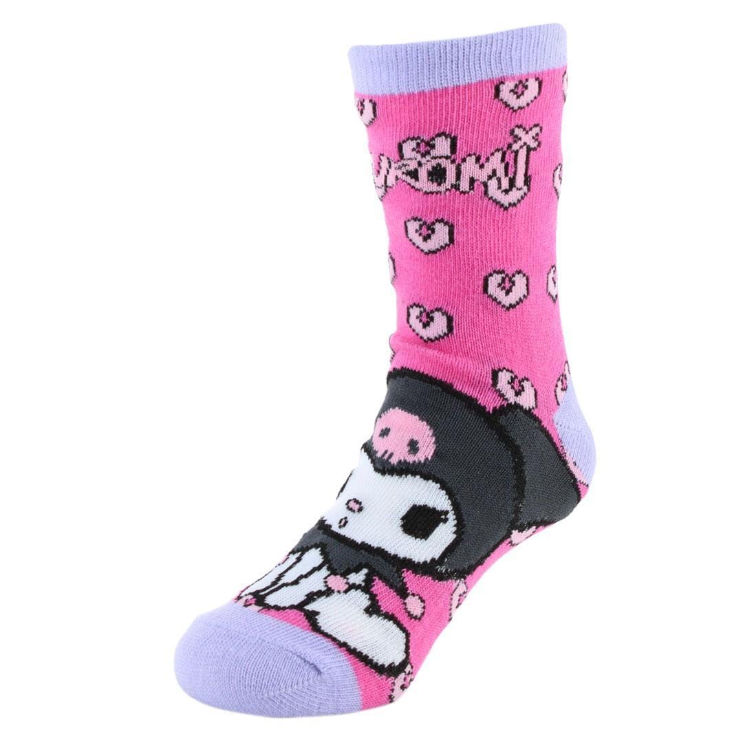 Textiel Trade Girl's Sanrio Hello Kitty Kuromi Novelty Socks (3 Pairs) - Multiple