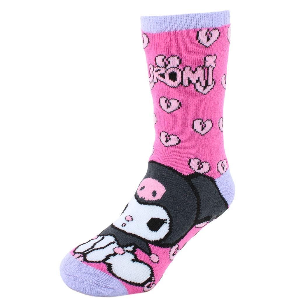 Textiel Trade Girl's Sanrio Hello Kitty Kuromi Non-Slip Socks (2 Pair) - Multiple