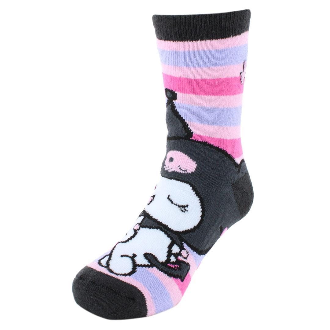 Textiel Trade Girl's Sanrio Hello Kitty Kuromi Non-Slip Socks (2 Pair) - Multiple