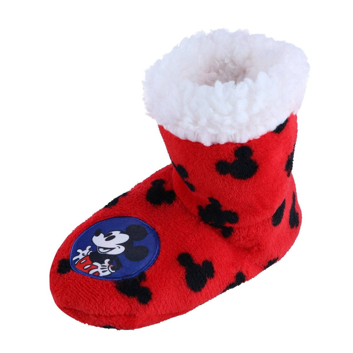 Textiel Trade Kids' Disney Mickey Mouse Print Bootie Slipper - Kids' Disney Mickey Mouse Print Bootie Slipper
