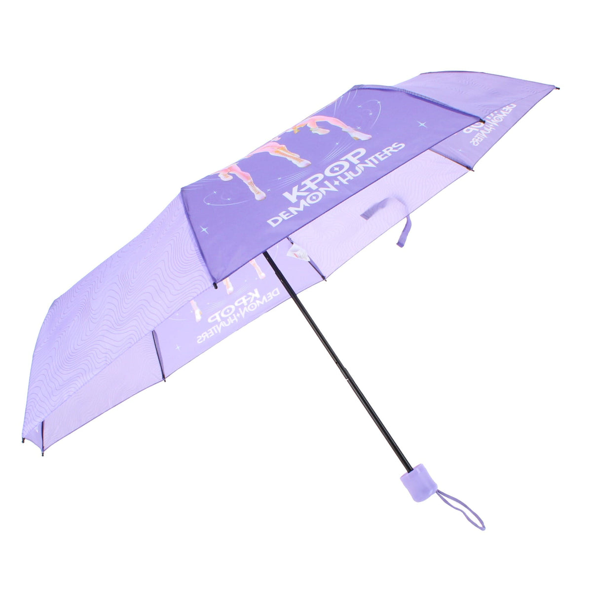 Textiel Trade KPop Demon Hunters Compact Umbrella Rumi Mira Zoey - Purple