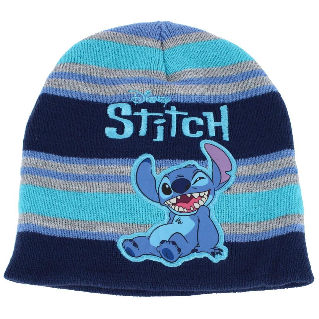 Textiel Trade Boy's Disney Stitch Winter Beanie and Gloves Set - Dark Blue