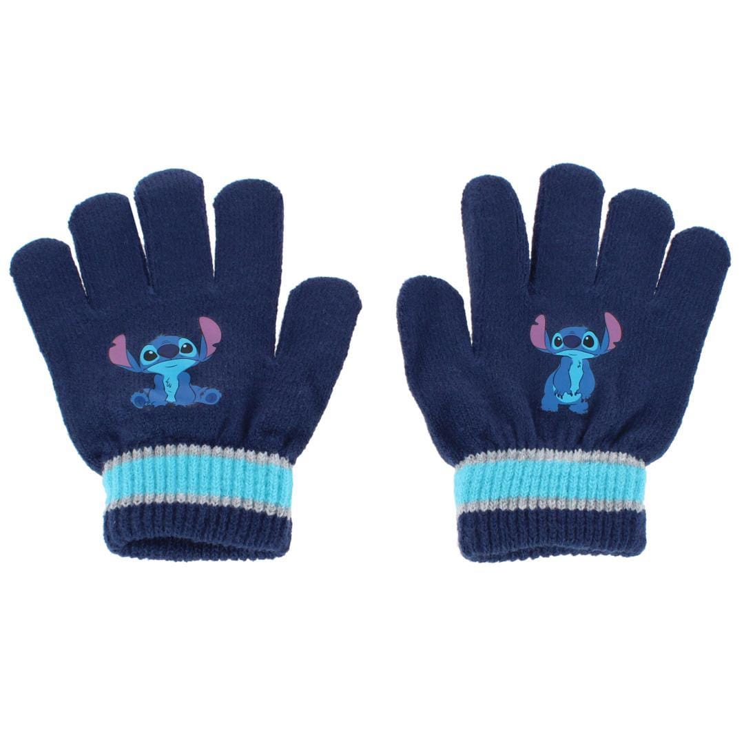 Textiel Trade Boy's Disney Stitch Winter Beanie and Gloves Set - Light Blue