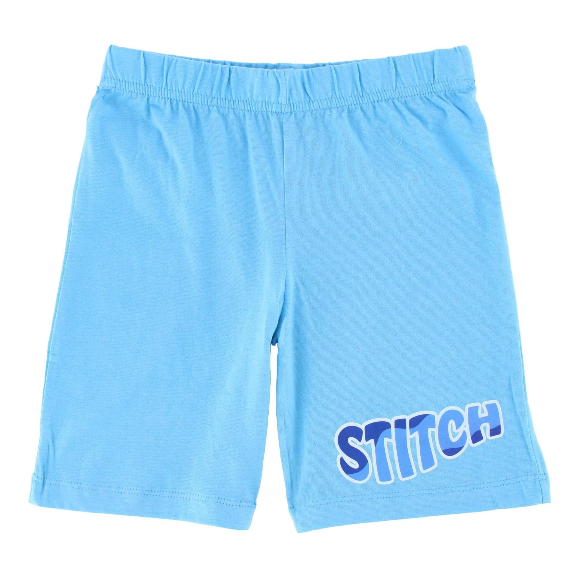 Textiel Trade Boys Stitch Short Pajama Set - Light Blue
