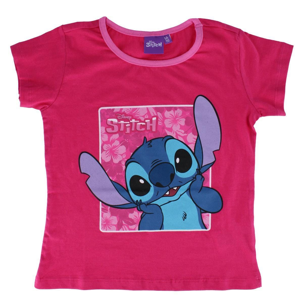 Textiel Trade Girl's Lilo & Stich Short Pajama Set - Hot Pink