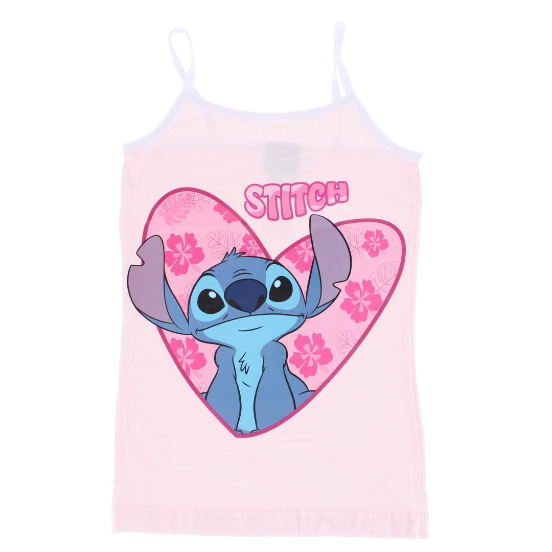 Textiel Trade Girl's Lilo & Stitch Tank and Briefs Underwear Set - Pink