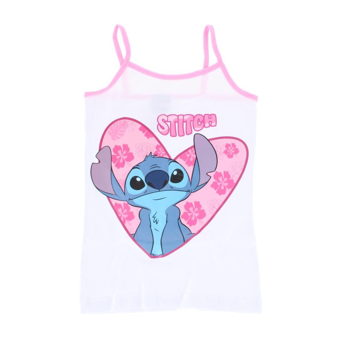Textiel Trade Girl's Lilo & Stitch Tank and Briefs Underwear Set - White
