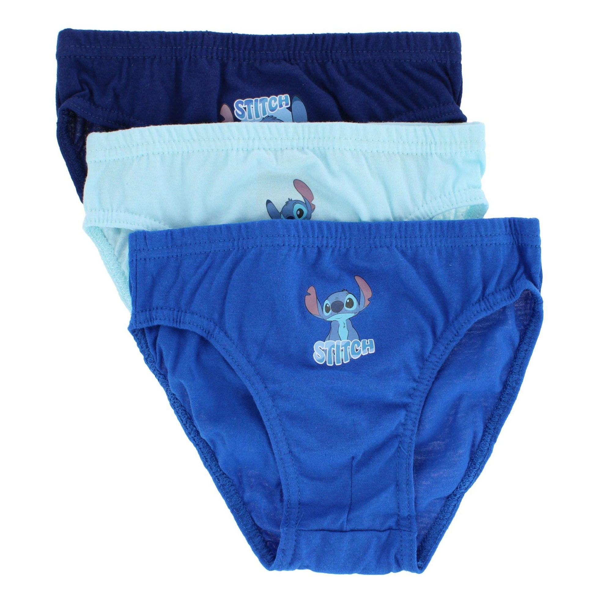 Textiel Trade Toddler Boy's Lilo & Stitch Briefs (3 Pack) - Blue