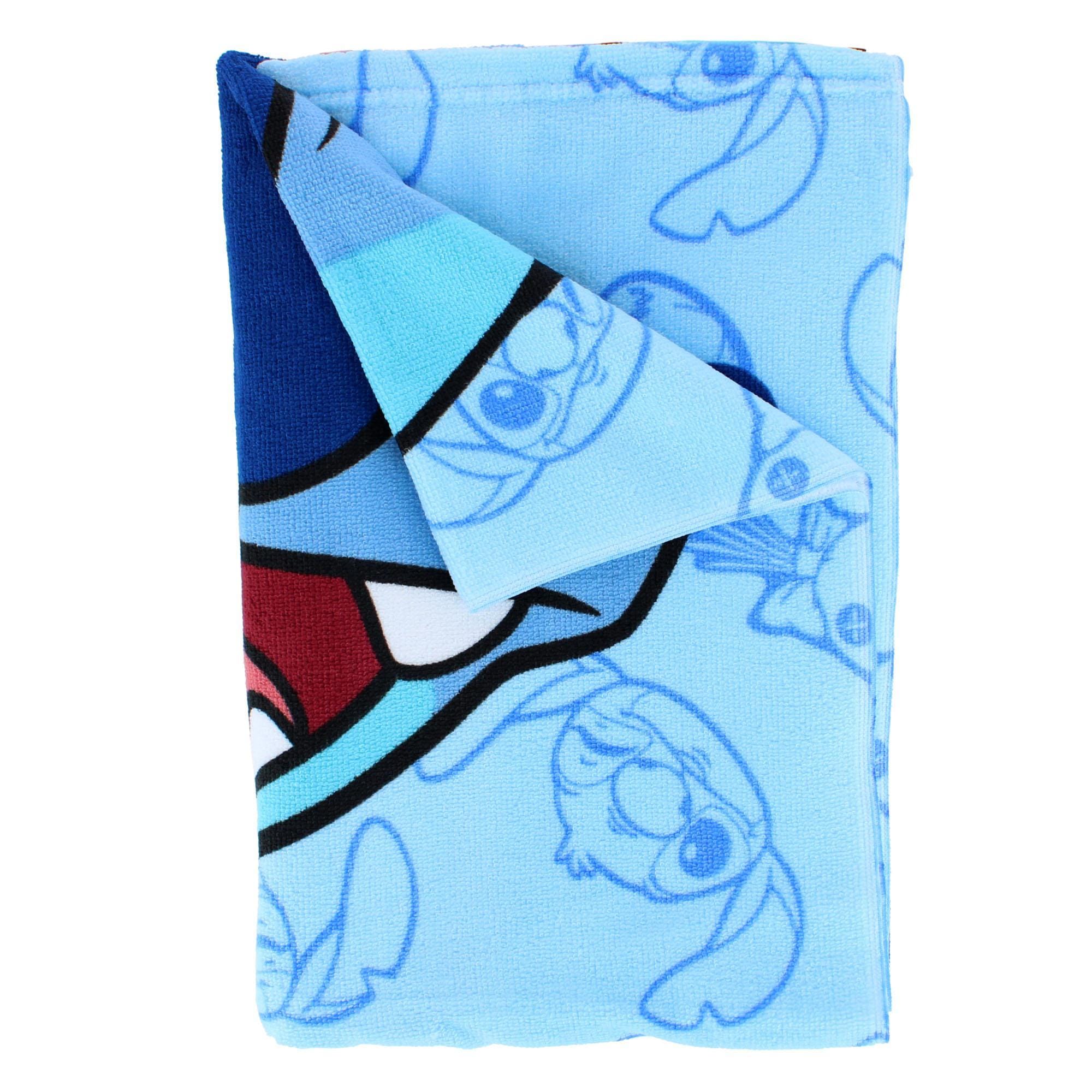 Textiel Trade Kids' Disney Lilo & Stitch Large Print Beach Towel - Blue