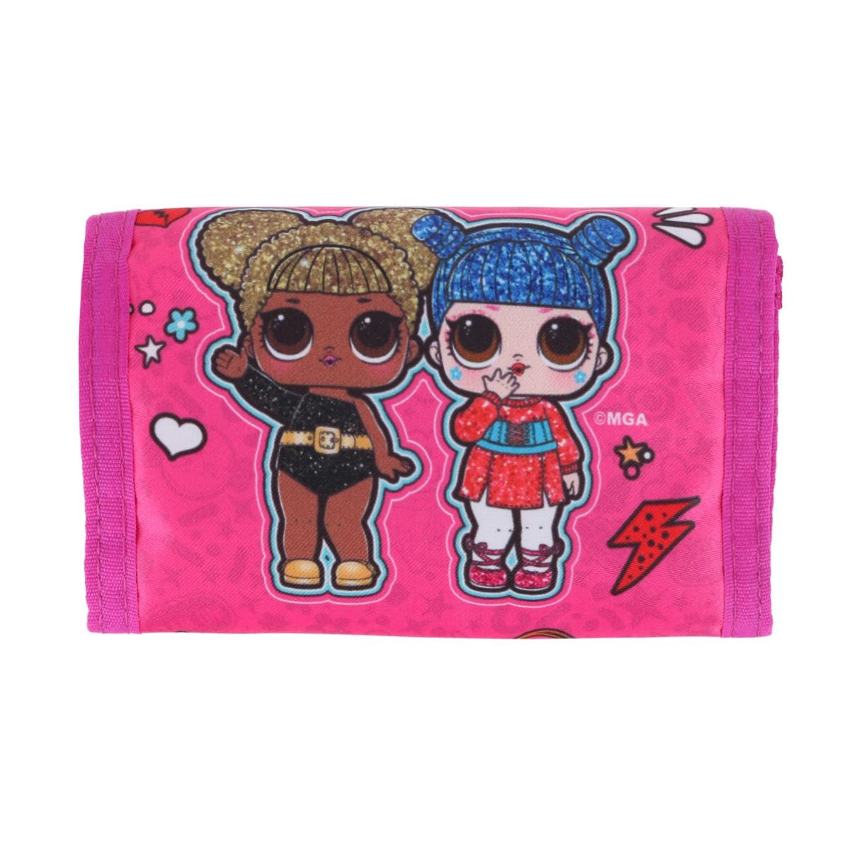 Textiel Trade Kid's LOL Surprise Hook and Loop Closure Tri-Fold Wallet