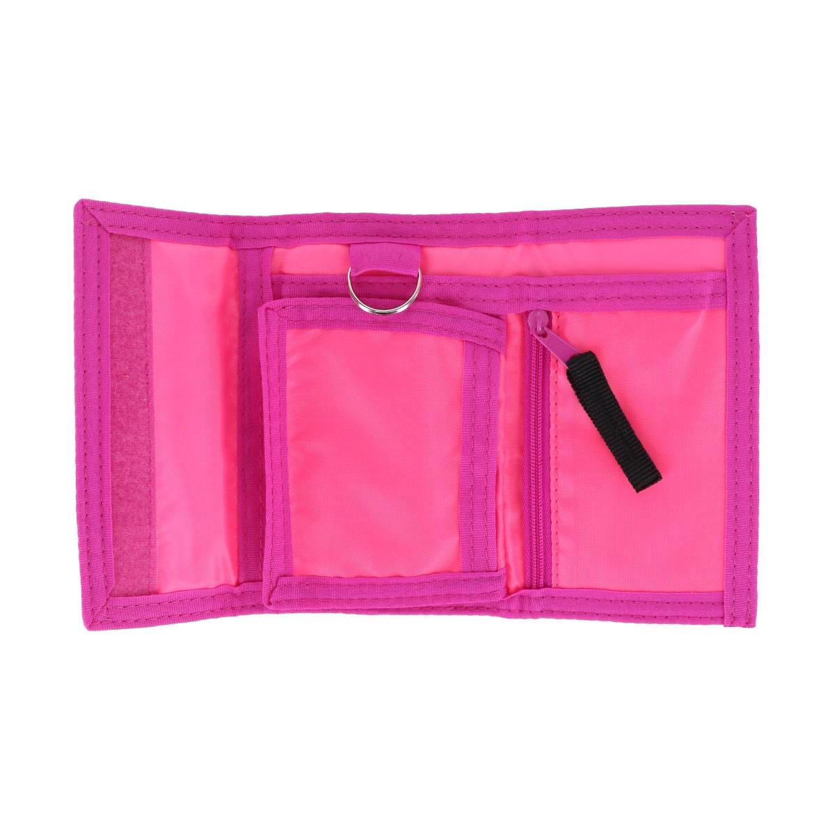 Textiel Trade Kid's LOL Surprise Hook and Loop Closure Tri-Fold Wallet - Hot Pink