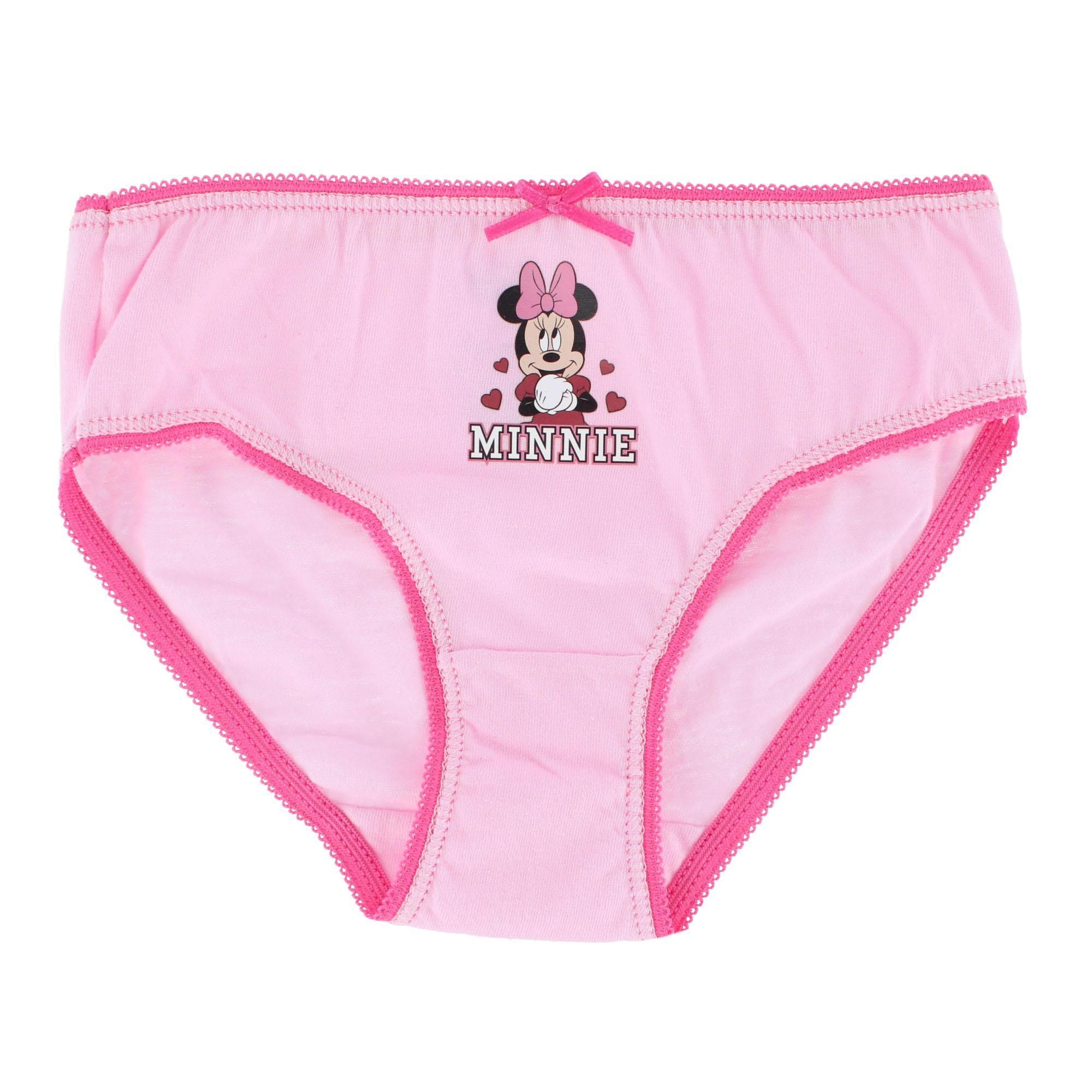 Textiel Trade Girl's Minnie Mouse Briefs (4 Pack) - Multicolor