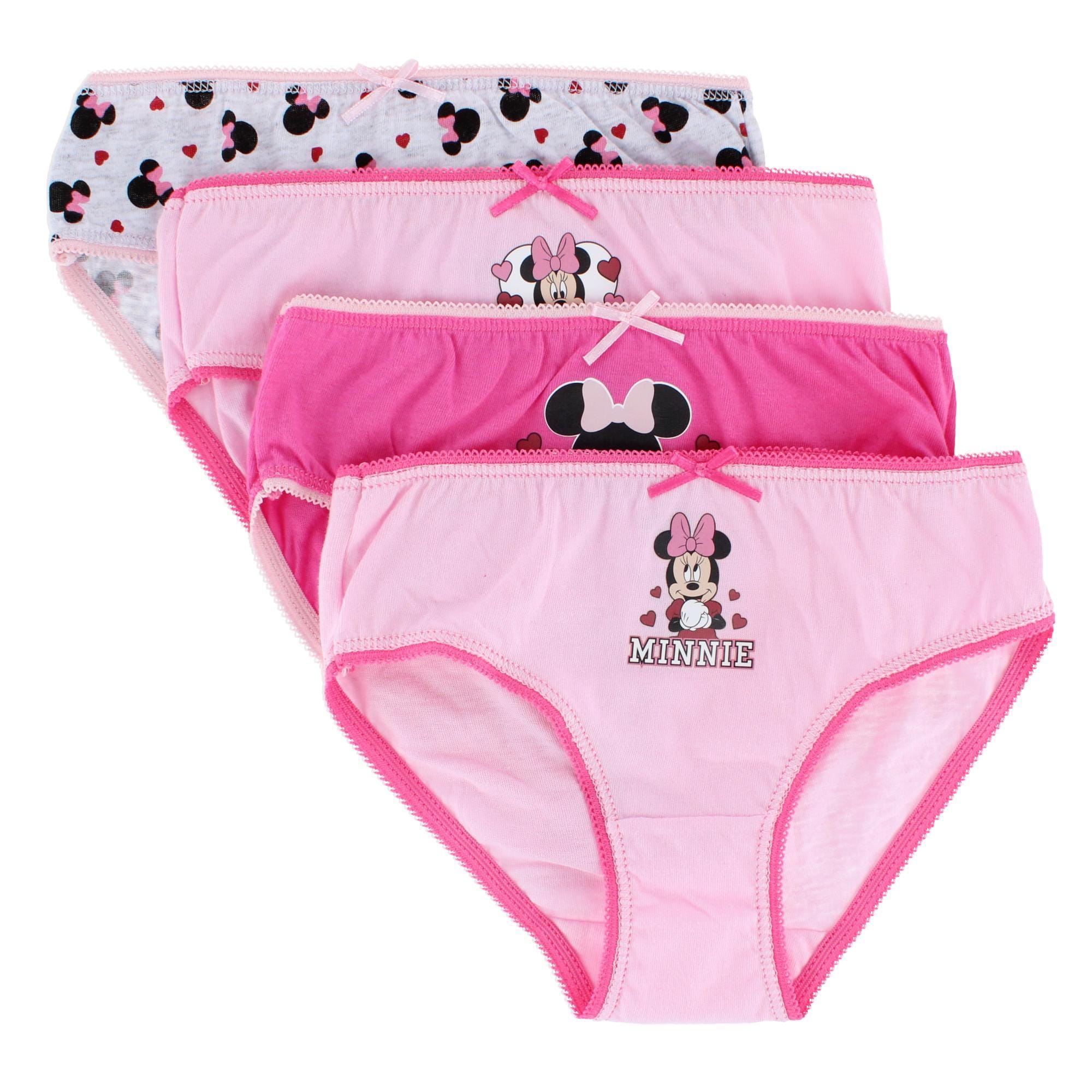 Textiel Trade Girl's Minnie Mouse Briefs (4 Pack) - Girl's Minnie Mouse Briefs (4 Pack)