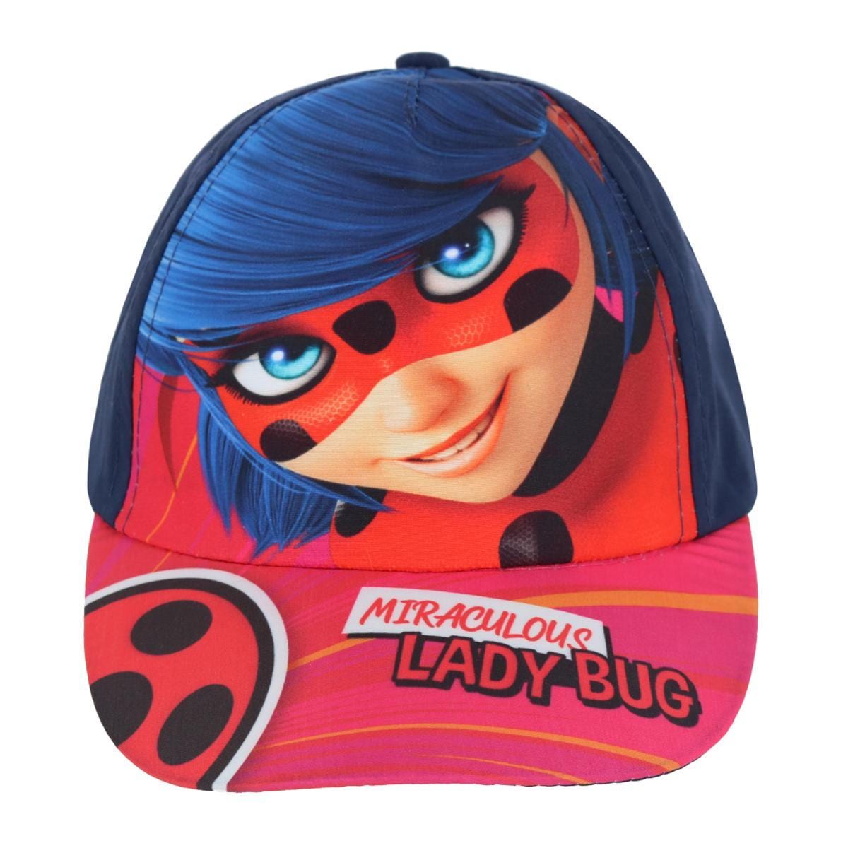 Textiel Trade Girl's Miraculous Lady Bug Baseball Cap - Navy