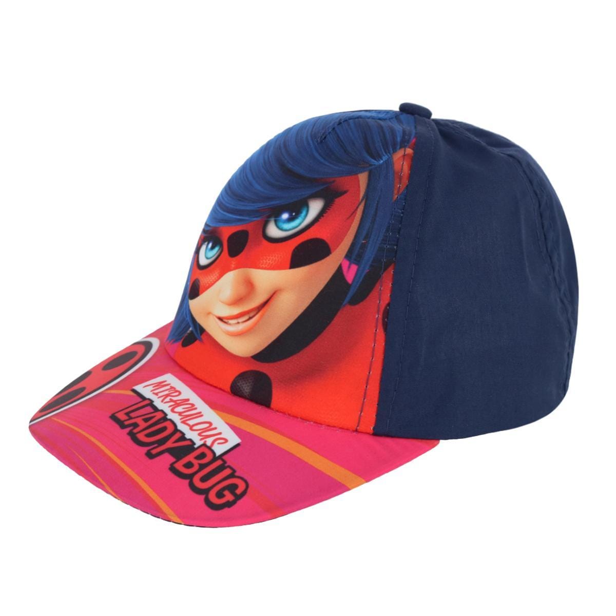 Textiel Trade Girl's Miraculous Lady Bug Baseball Cap - Navy