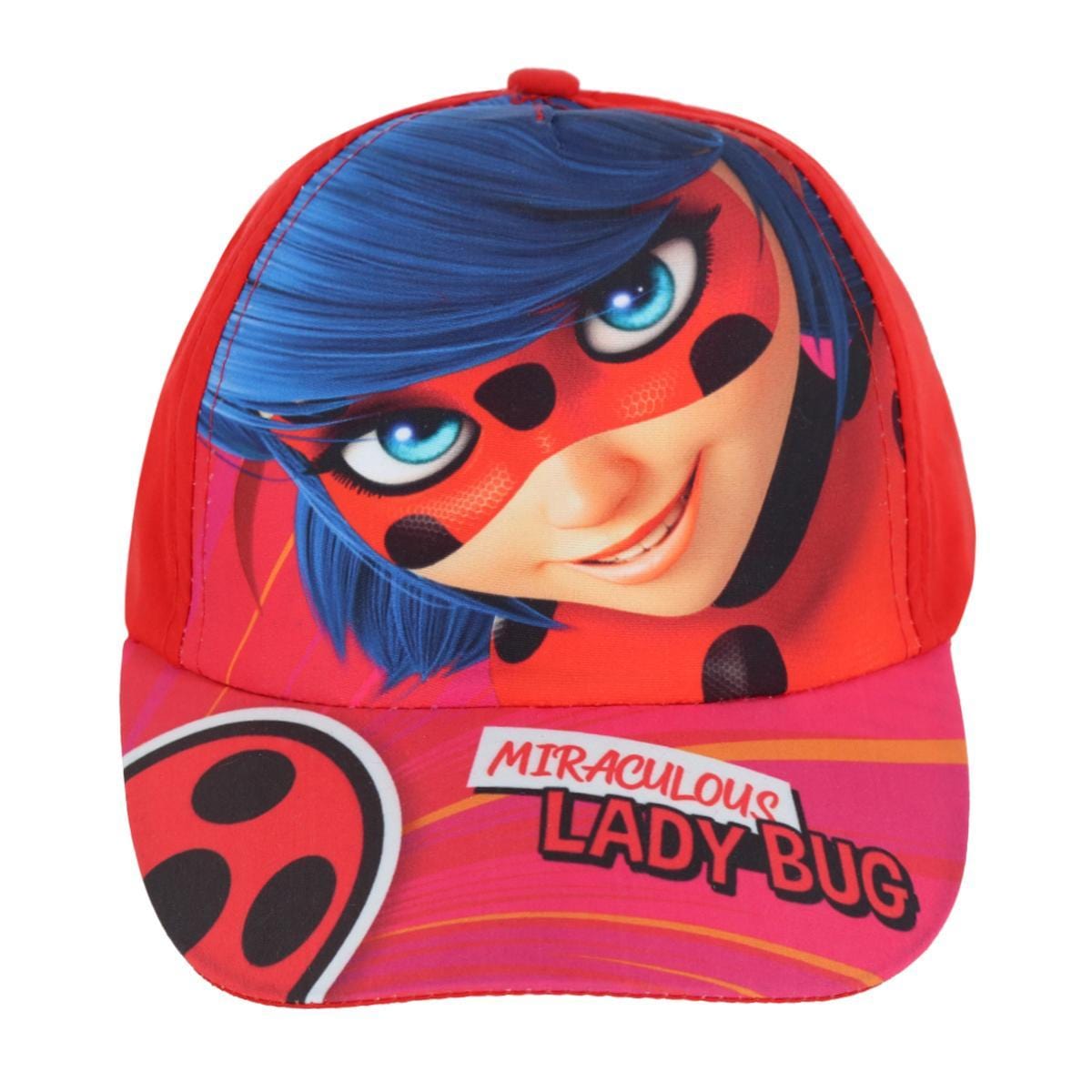 Textiel Trade Girl's Miraculous Lady Bug Baseball Cap - Red