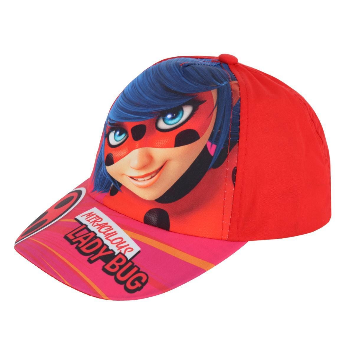 Textiel Trade Girl's Miraculous Lady Bug Baseball Cap - Red
