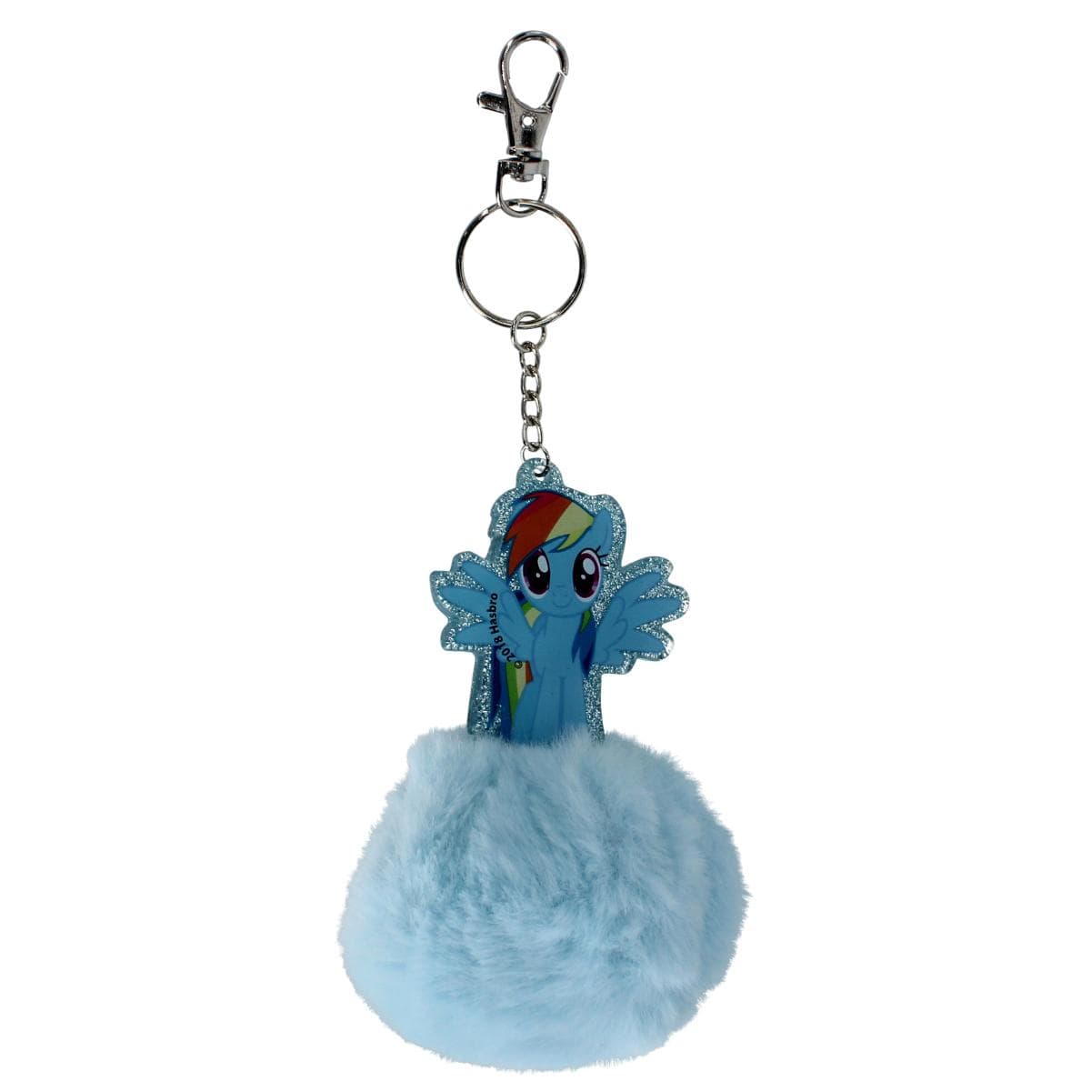 Textiel Trade Kid's My Little Pony Keyring/Bag Charm with Pompom - Light Blue
