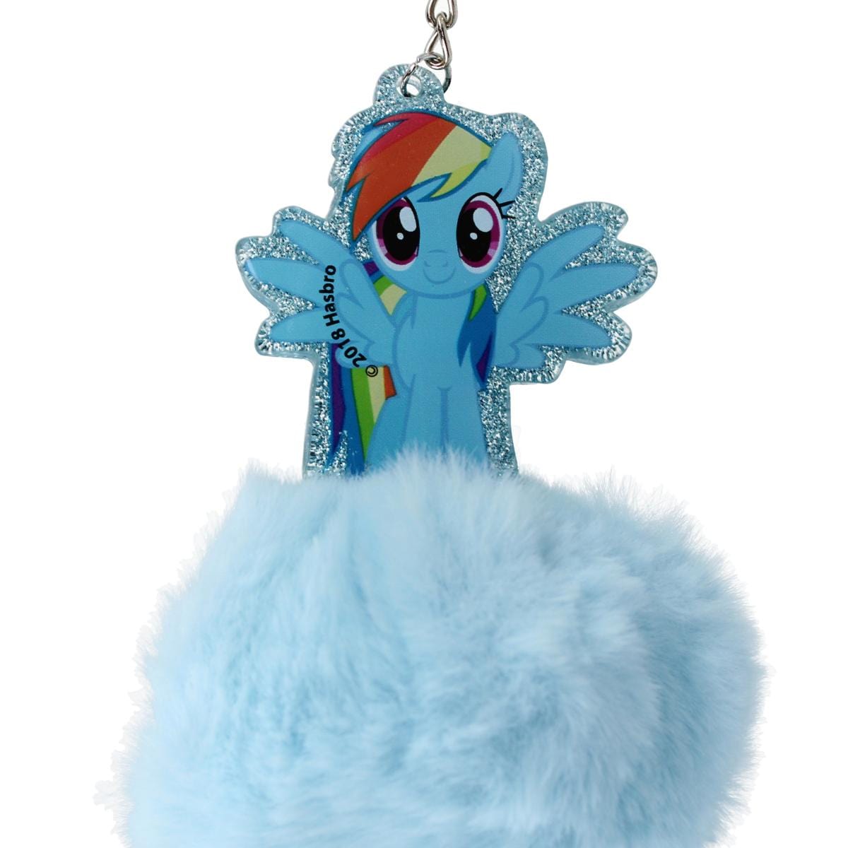 Textiel Trade Kid's My Little Pony Keyring/Bag Charm with Pompom - Light Blue