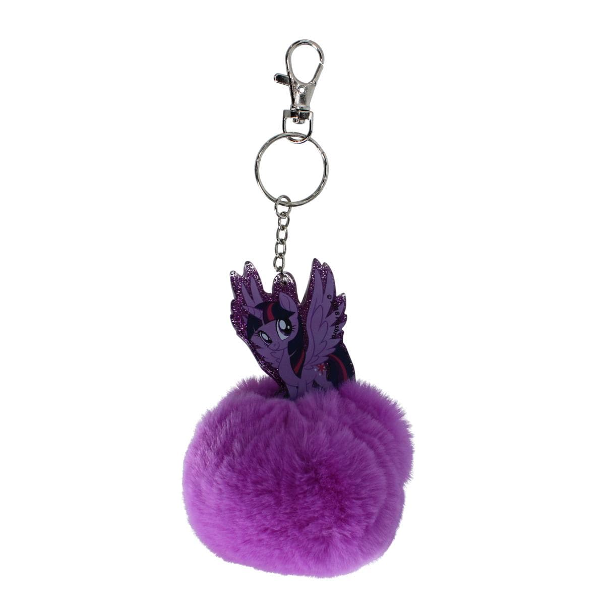 Textiel Trade Kid's My Little Pony Keyring/Bag Charm with Pompom - Kid's My Little Pony Keyring/Bag Charm with Pompom
