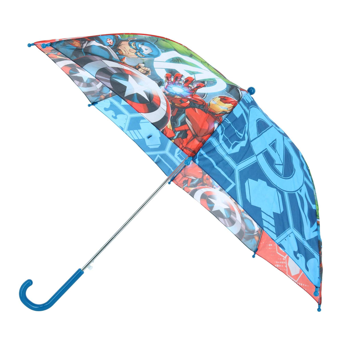 Textiel Trade Kid's Auto Open Marvel Avengers Stick Umbrella - Blue