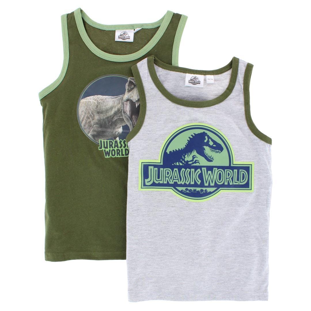 Textiel Trade Toddler Boy's Jurassic World Singlet (2 Pack) - Toddler Boy's Jurassic World Singlet (2 Pack)