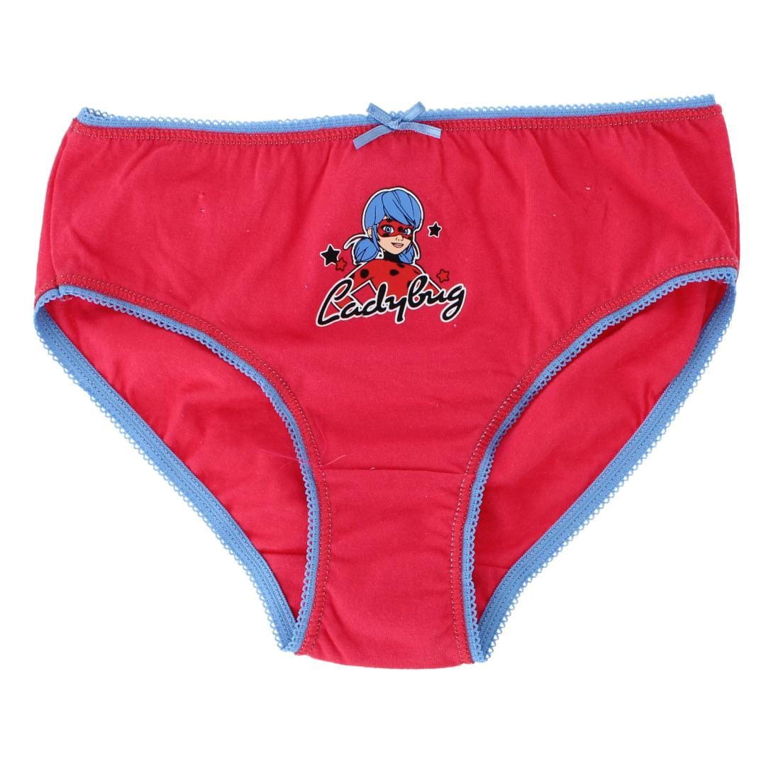 Textiel Trade Girl's Miraculous Ladybug Briefs (3 Pack) - Assorted
