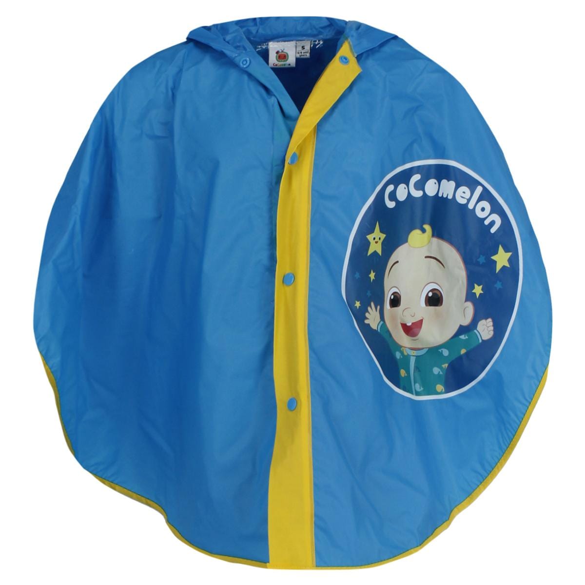 Textiel Trade Kids' CoCoMelon JJ Rain Poncho with Button Front