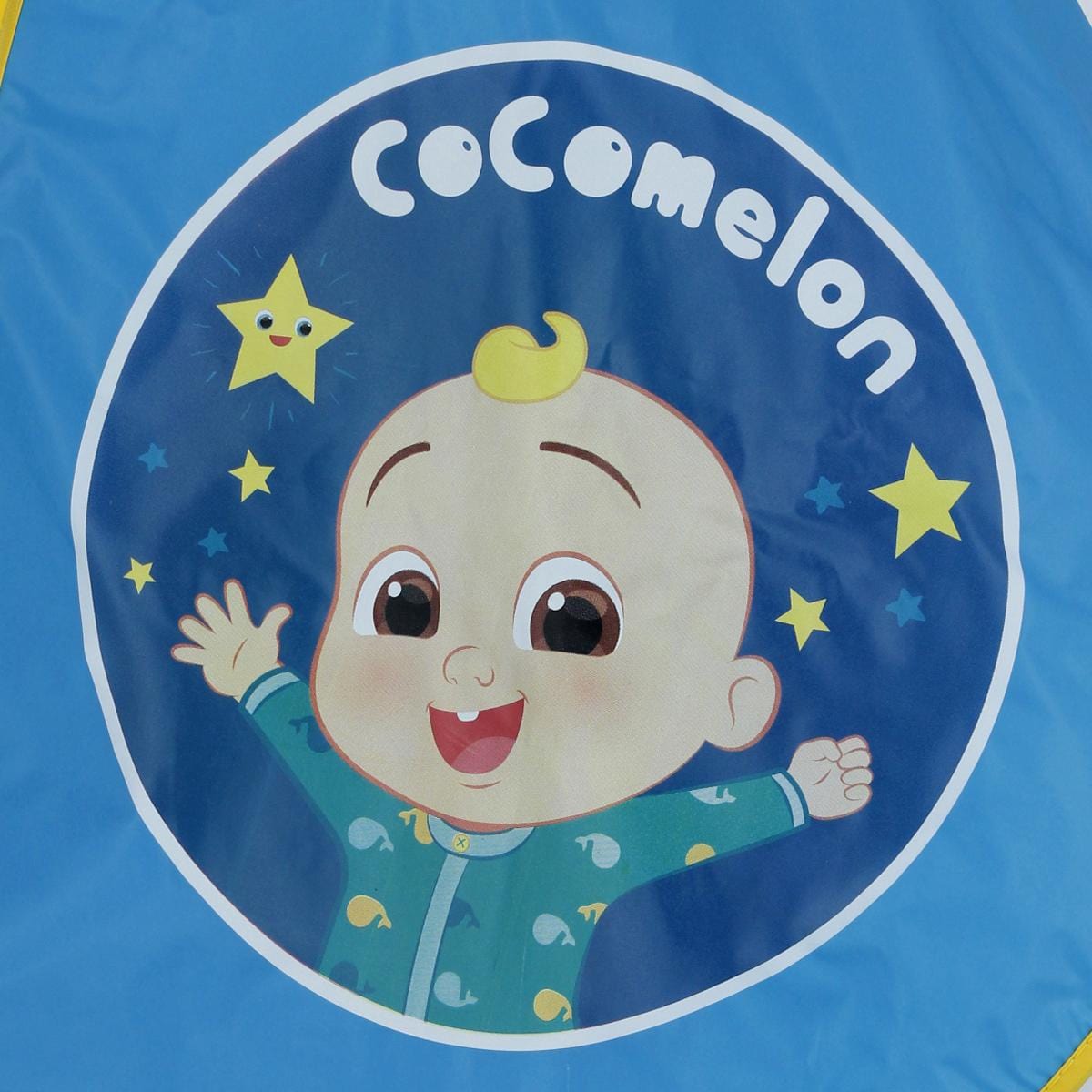 Textiel Trade Kids' CoCoMelon JJ Rain Poncho with Button Front - Blue