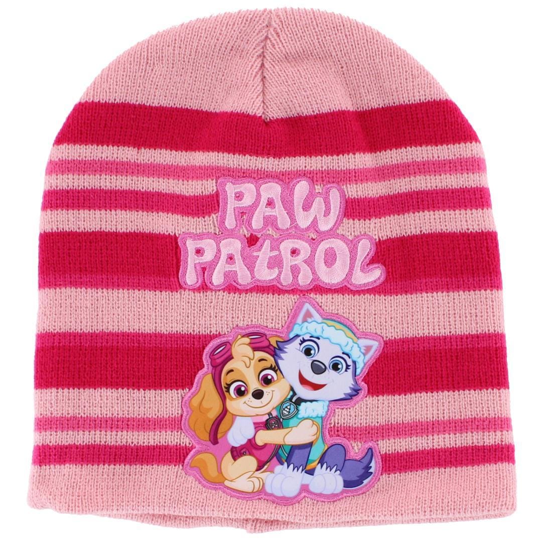 Textiel Trade Girl's Paw Patrol Skye & Everest Winter Beanie and Gloves Set - Light Pink