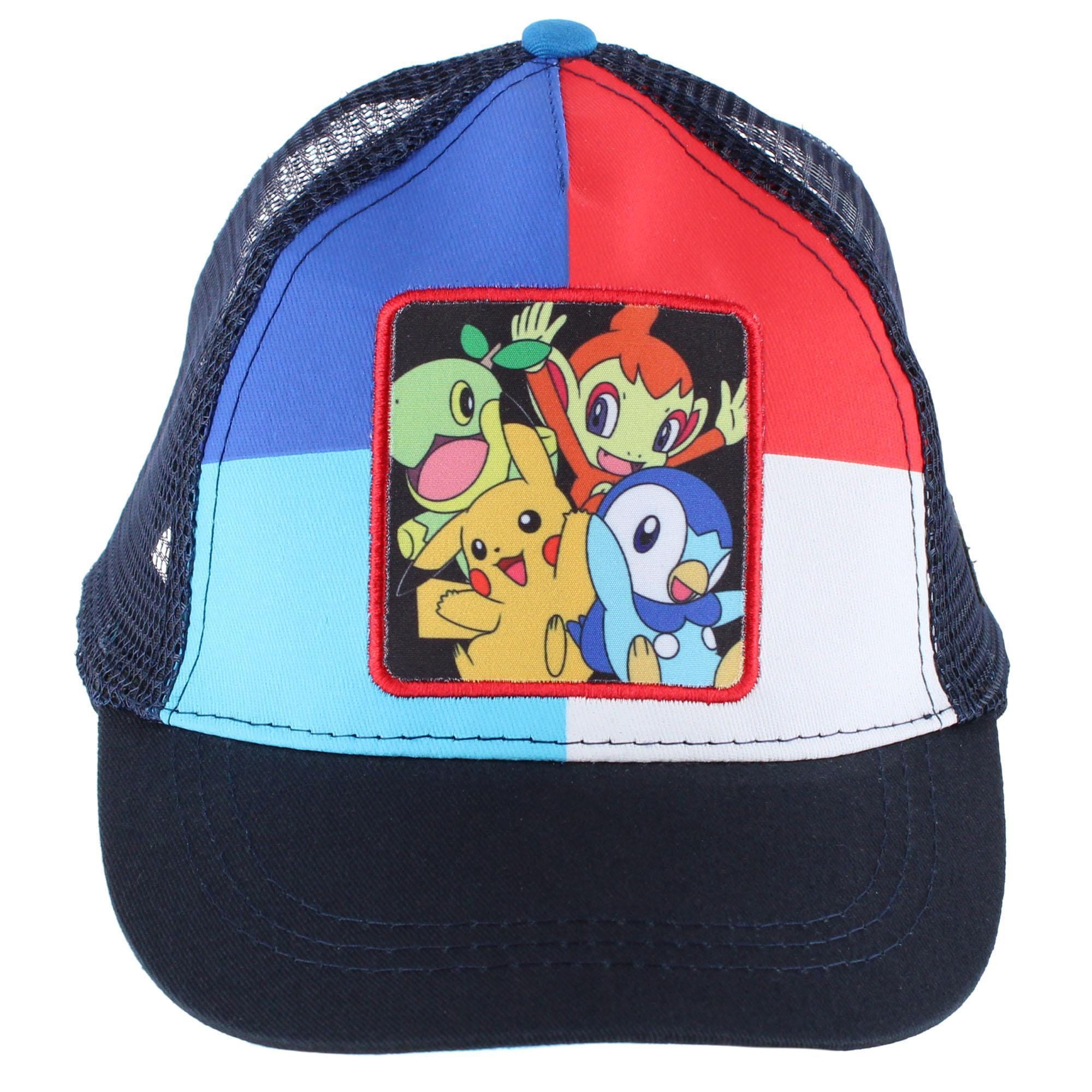 Textiel Trade Boy's Pokemon Snap Back Mesh Cap - Navy