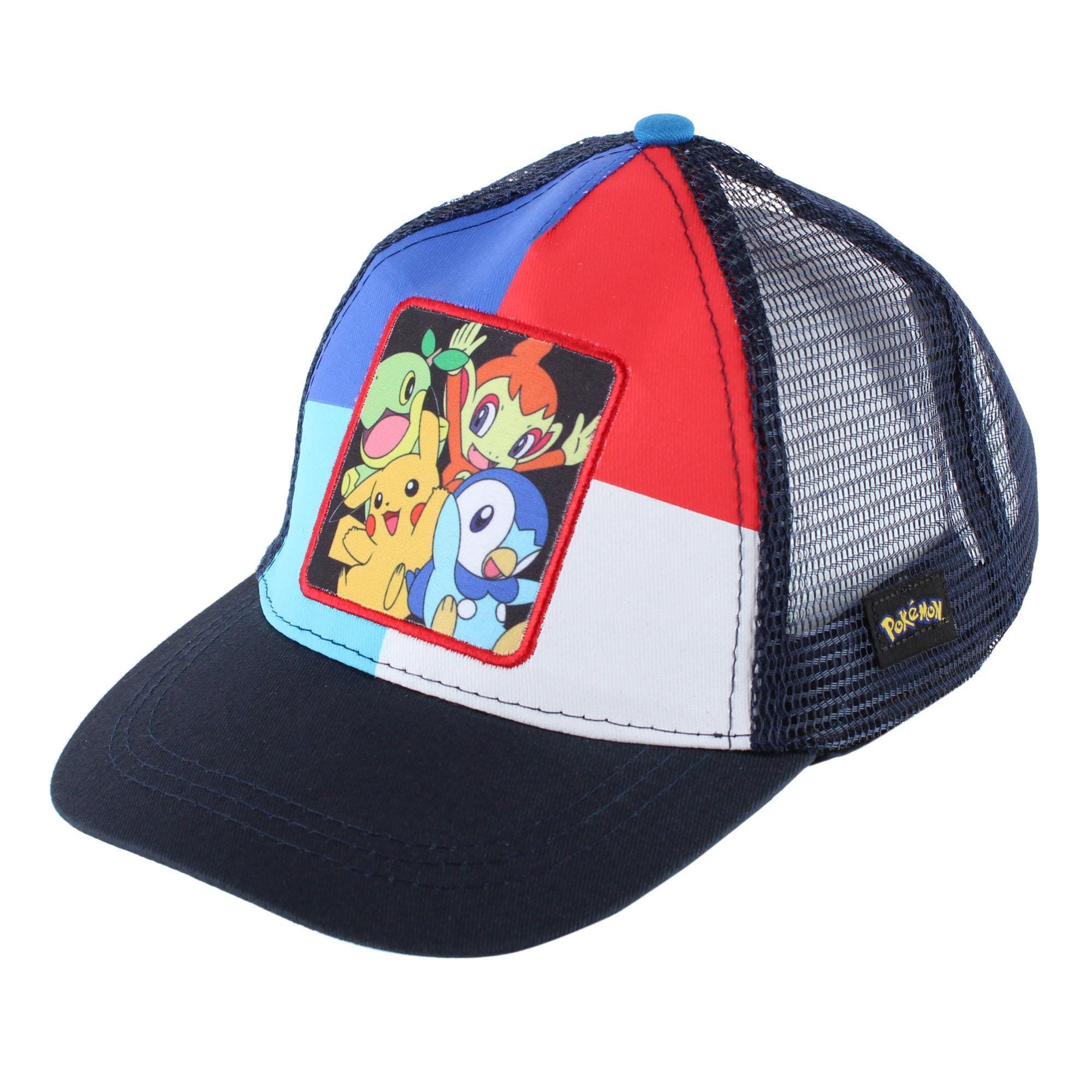Textiel Trade Boy's Pokemon Snap Back Mesh Cap - Navy