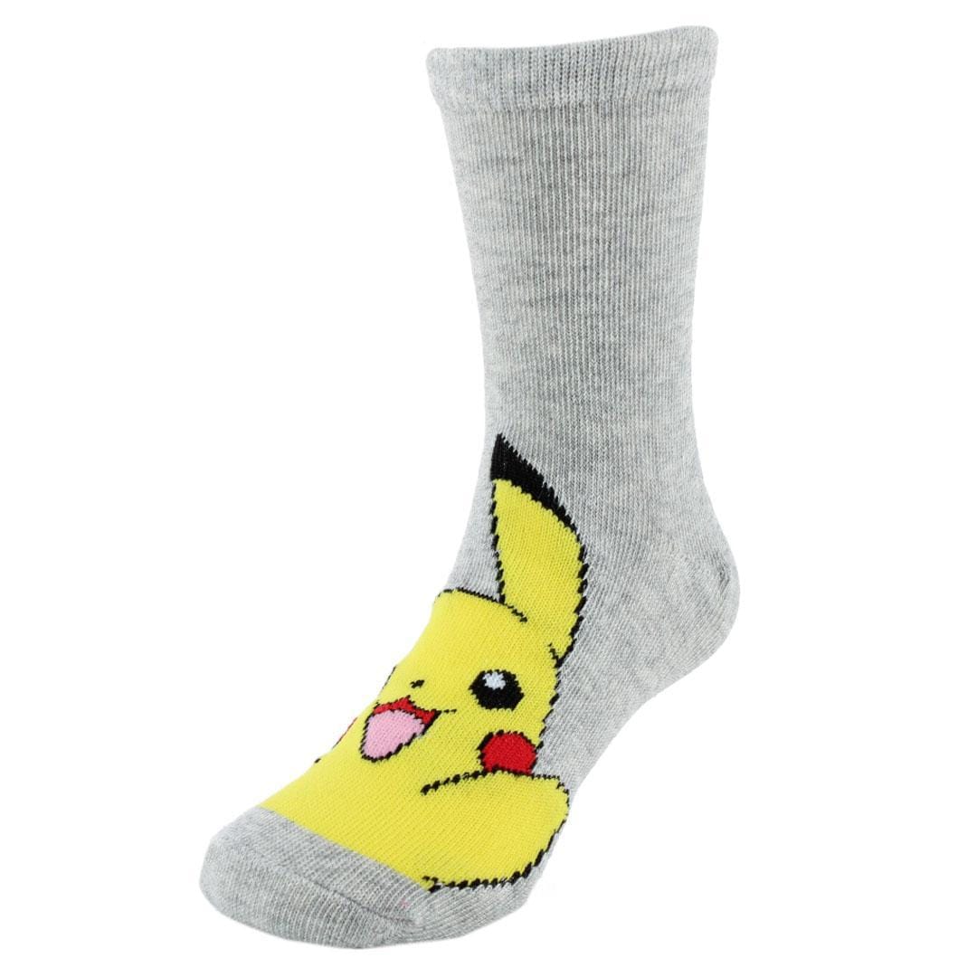 Textiel Trade Boy's Pokemon Catch Me If You Can Novelty Socks (3 Pair) - BLUE