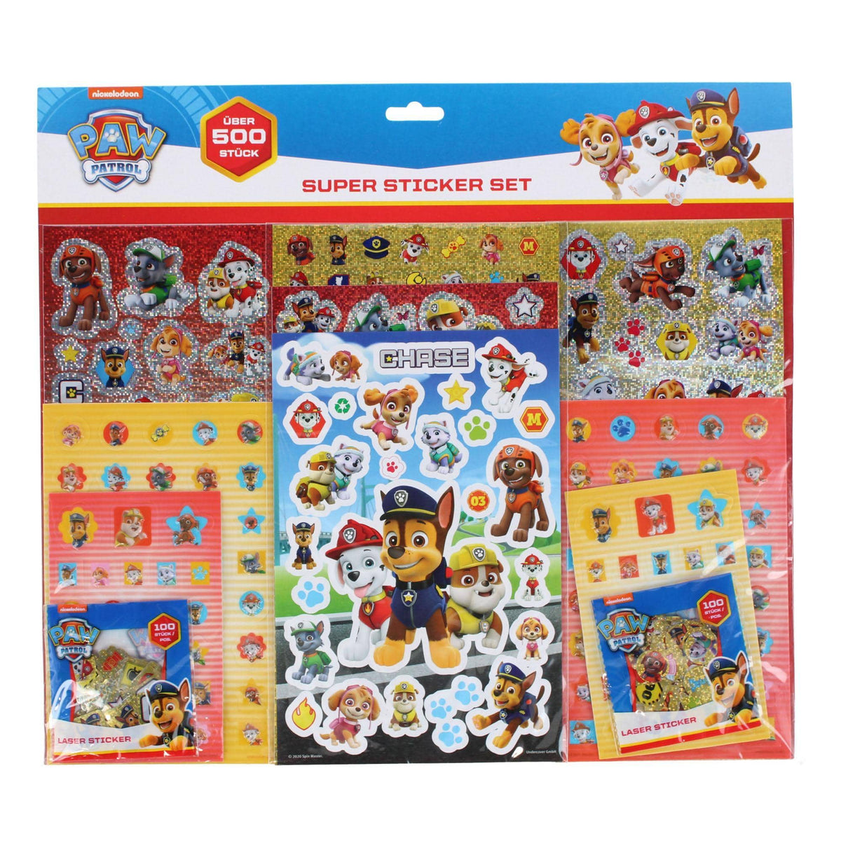 Textiel Trade Kid's Nickelodeon's Paw Patrol 500 Piece Sticker Set - Multiple
