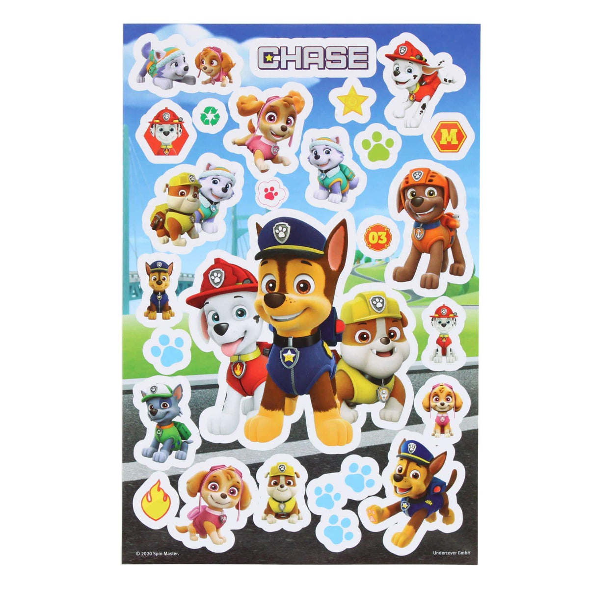 Textiel Trade Kid's Nickelodeon's Paw Patrol 500 Piece Sticker Set - Multiple