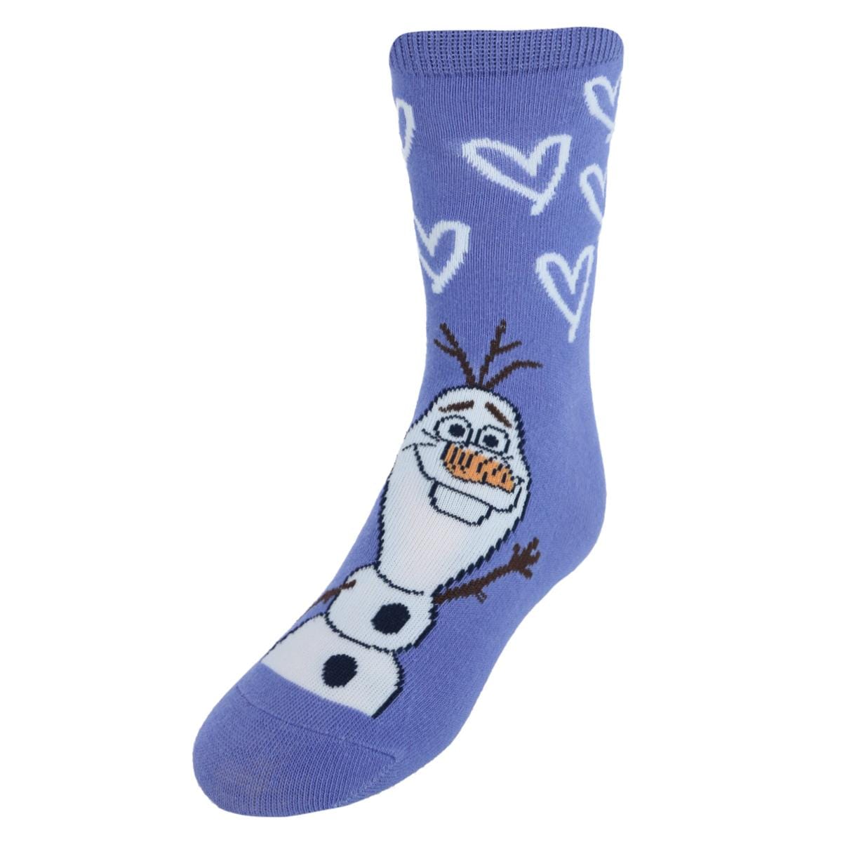 Textiel Trade Girl's Disney Frozen Anna  Elsa and Olaf Soft Socks (3-Pack) - Purple