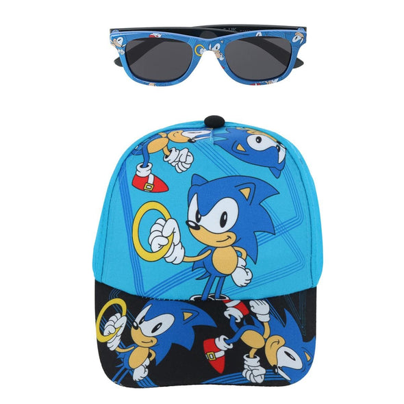 Boys Sega Sonic the Hedgehog Baseball Cap & Sunglasses Set