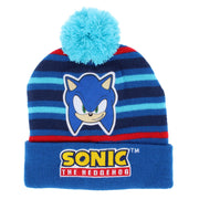 Kids' Sonic the Hedgehog Striped Beanie Winter Hat