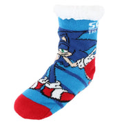 Boy's Sega's Sonic the Hedgehog Sherpa Lined Slipper Socks