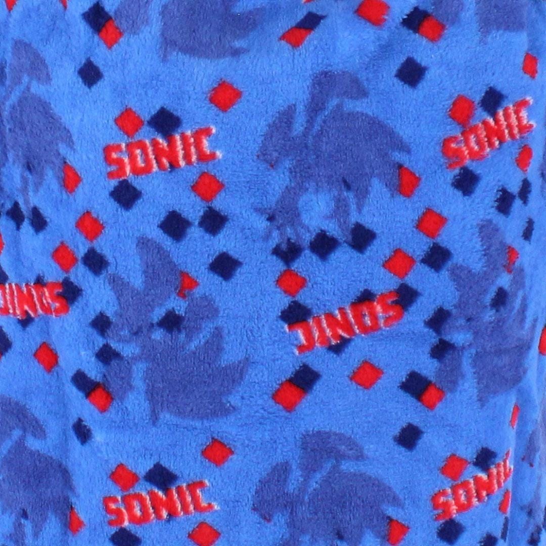 Textiel Trade Boy's Sonic the Hedgehog Hooded Bath Robe - Blue