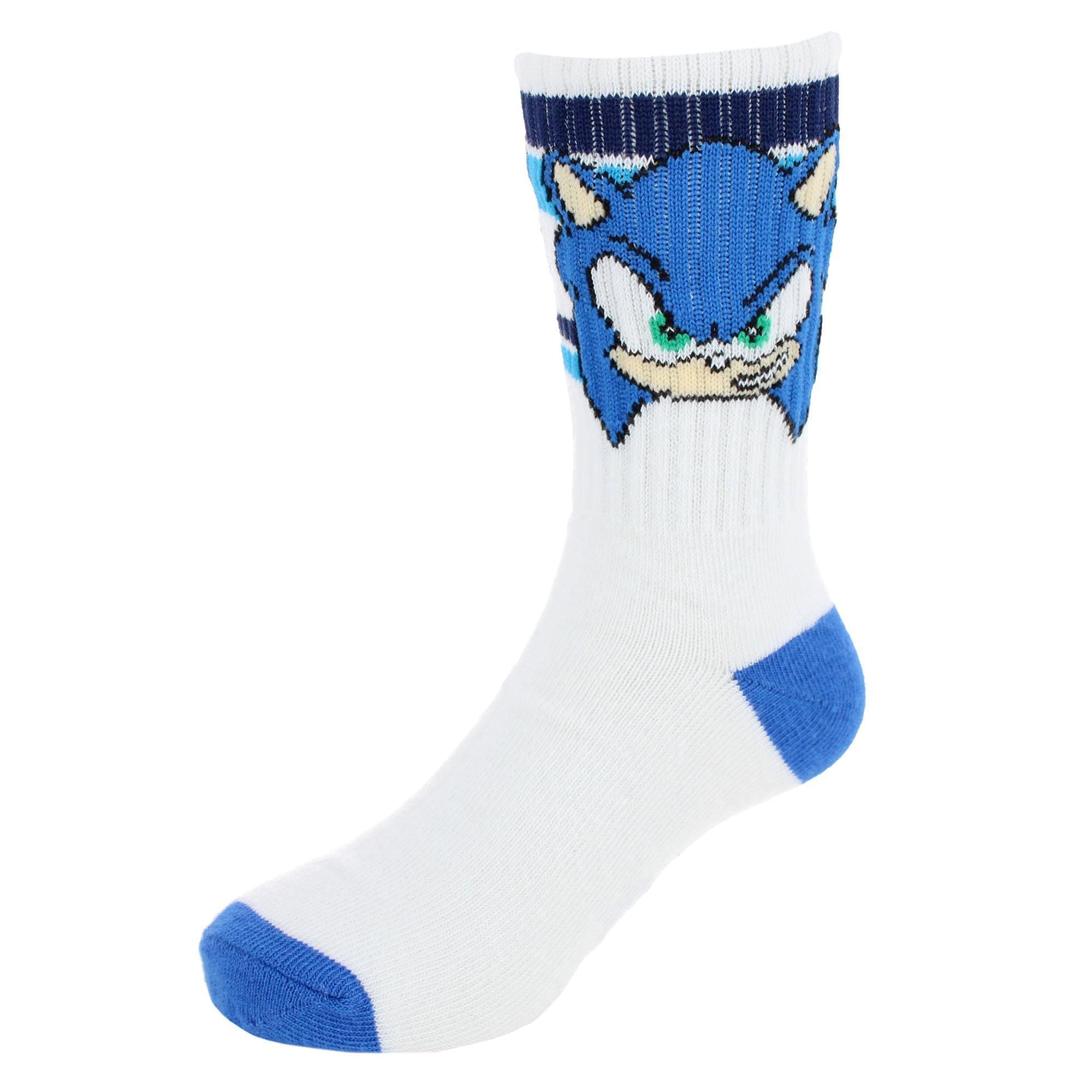 Textiel Trade Boy's Sega Sonic Ribbed Athletic Socks (2 Pair) - Boy's Sega Sonic Ribbed Athletic Socks (2 Pair)
