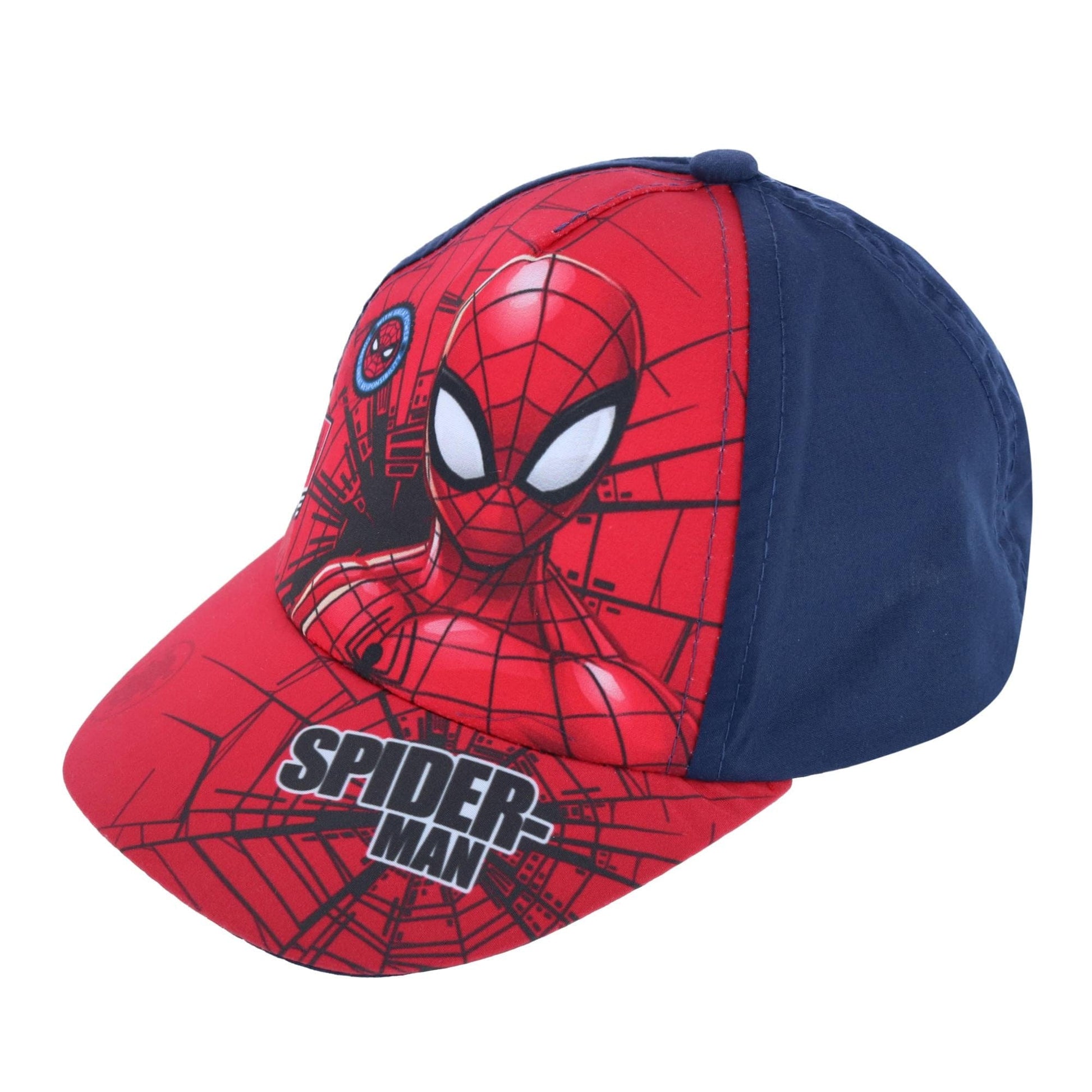 Textiel Trade Boy's Spiderman Come Great Responsibility Cap - Navy