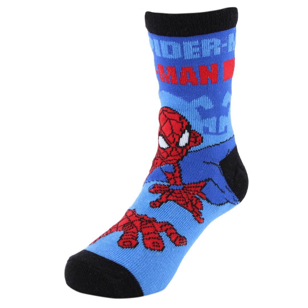 Textiel Trade Boy's Marvel Spider Man's New Day Novelty Socks (3 Pairs) - Blue