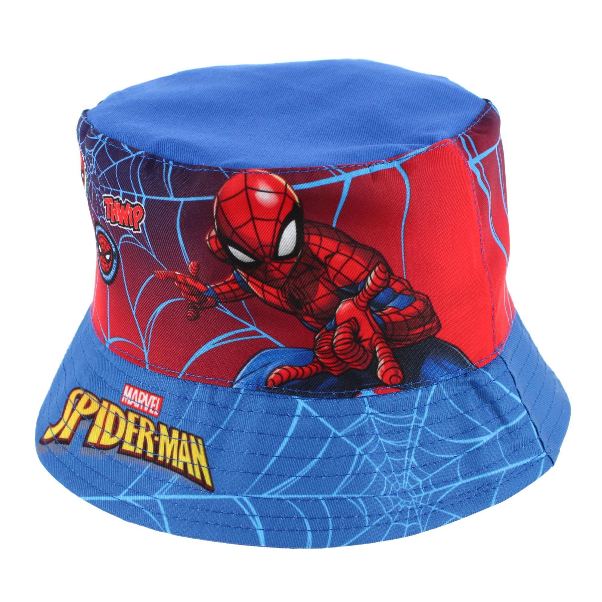 Textiel Trade Boy's Spiderman Bucket Hat - Blue