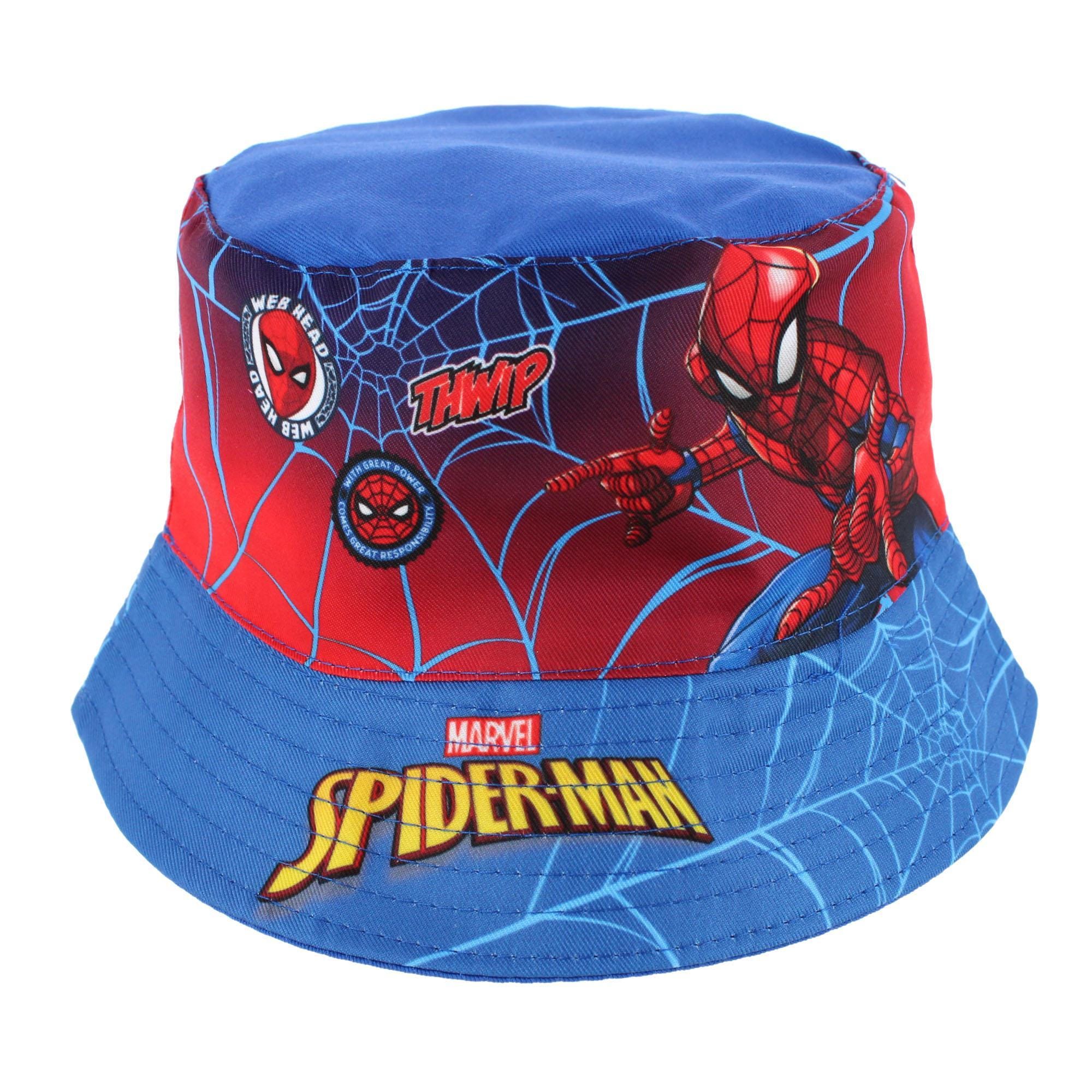 Textiel Trade Boy's Spiderman Bucket Hat - Blue