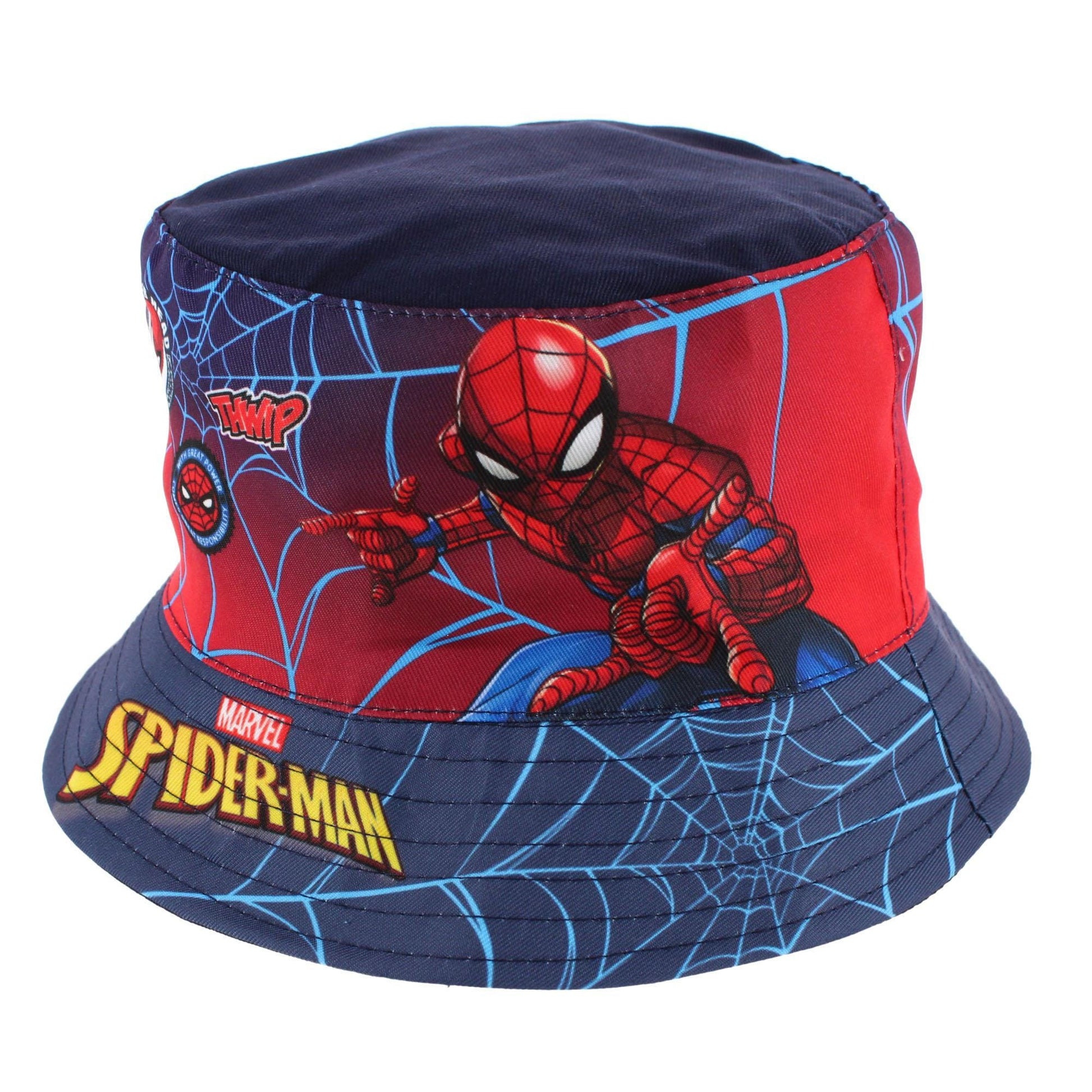 Textiel Trade Boy's Spiderman Bucket Hat - Dark Blue