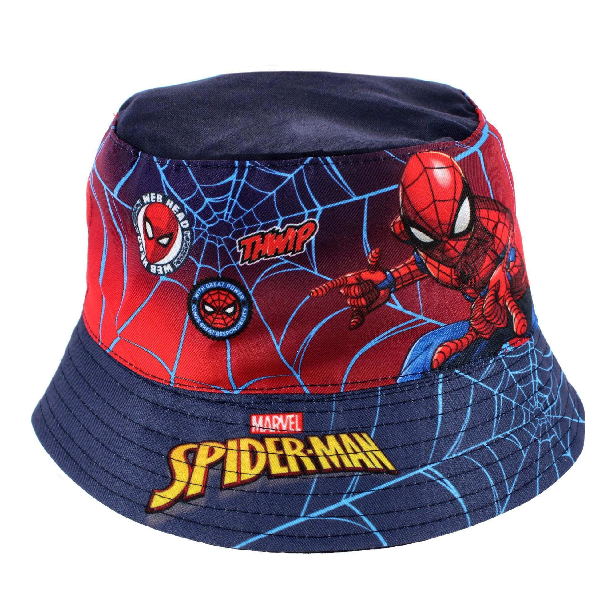 Textiel Trade Boy's Spiderman Bucket Hat - Dark Blue